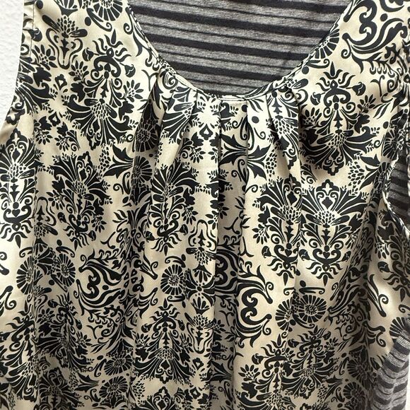 CYNTHIA ROWLEY Vintage Floral Print Sleeveless Polyester Front Cotton Back Large - Picture 3 of 4